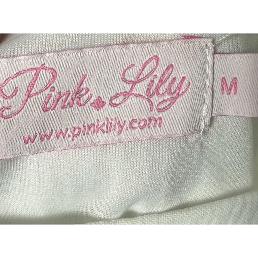 Pink Lily White Ruffle Strap Crop Tank - Picture 5 of 7